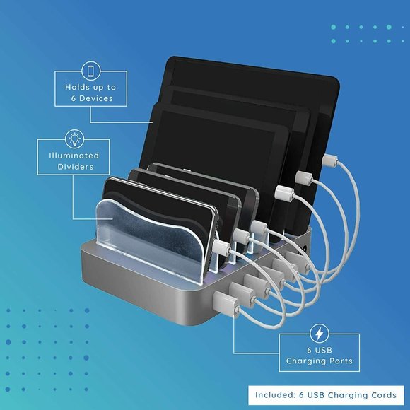 NEW DOK USB  Hercules Tuff Universal Multi Port Charging Dock Station - Picture 4 of 6